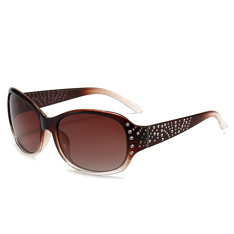 Gafas de sol de PC polarizadas al por mayor con diamantes